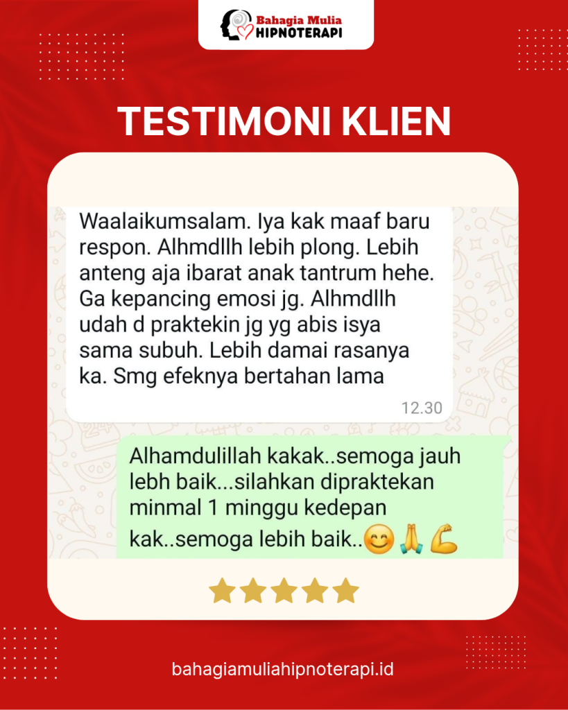 Testimoni hipnoterapi palembang